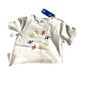 Adidas Logo Graphic Tee‎ T Shirt Kids S y**NWT